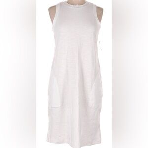 Old Navy White Cotton Dress Womens Size L Sleeveless V Neck. NWT